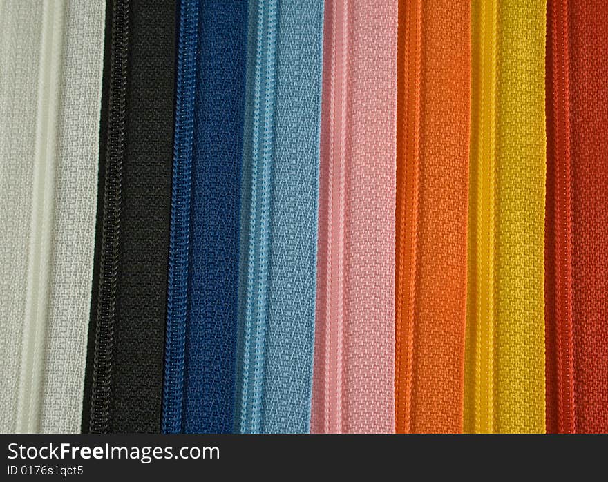 A lot of zipper straps in amny colors. A lot of zipper straps in amny colors