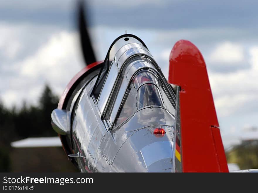 Vintage Fighter Training Aircraft