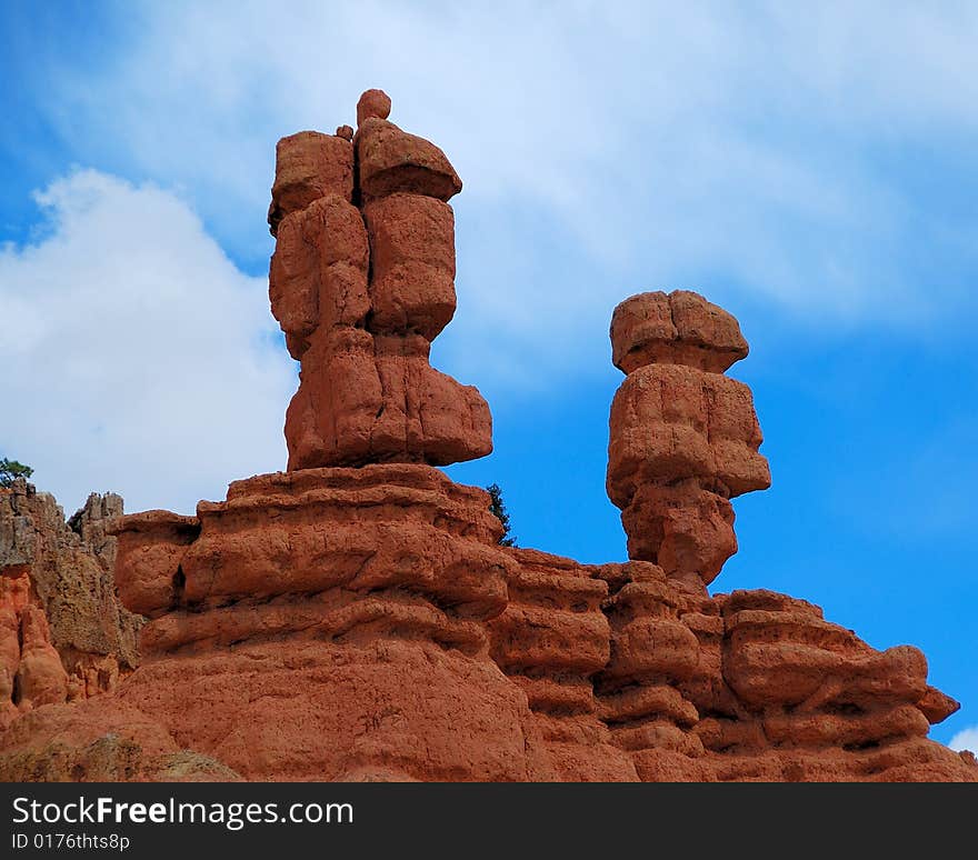 Amazing rock formations in Bryce Canyon. Amazing rock formations in Bryce Canyon