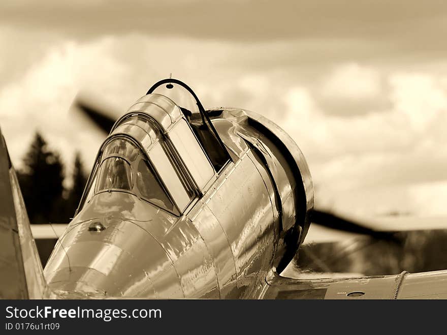 Vintage Fighter Training Aircraft