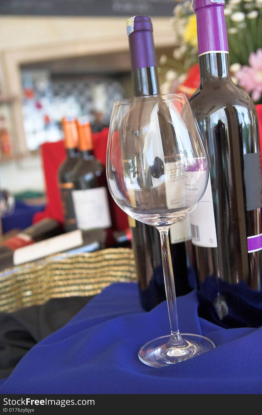 Photograph of wines market at hotel restaurant