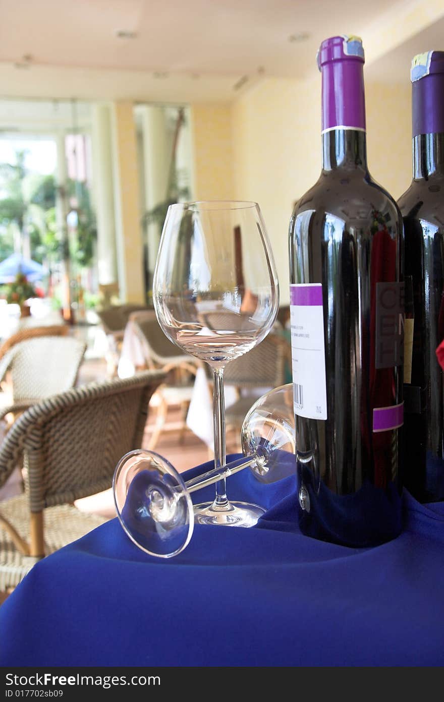 Photograph of wines market at hotel restaurant