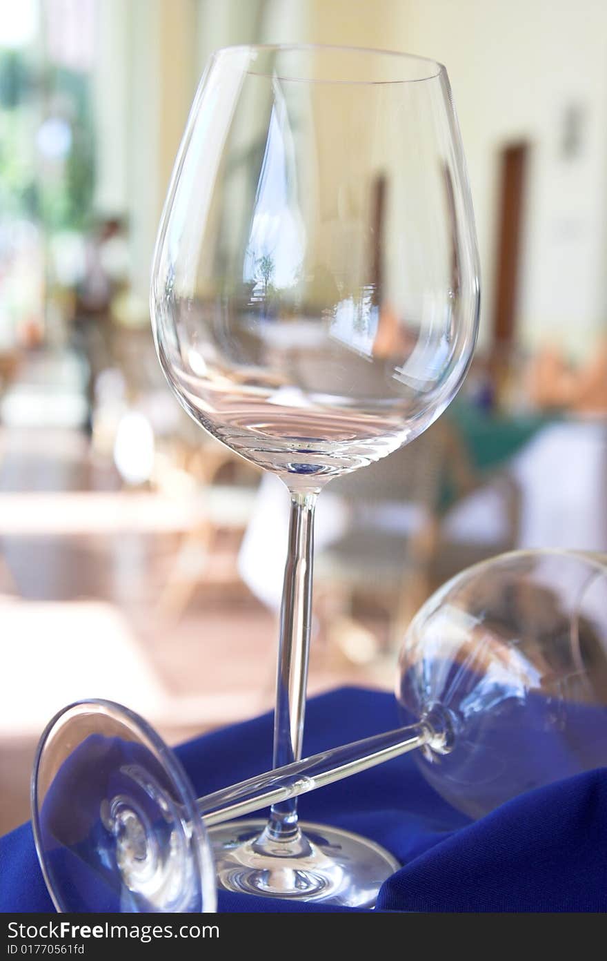 Glass at restaurant