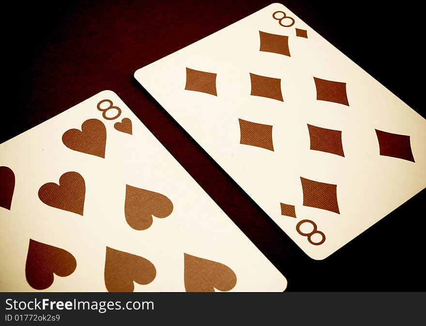 Split eights playing blackjack image. Split eights playing blackjack image