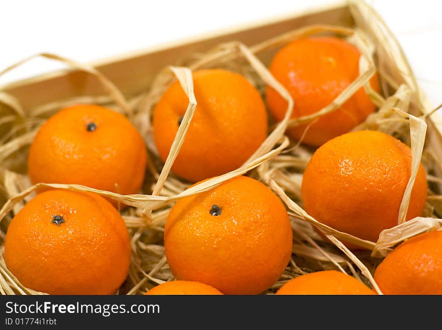 Tangerines With Straw