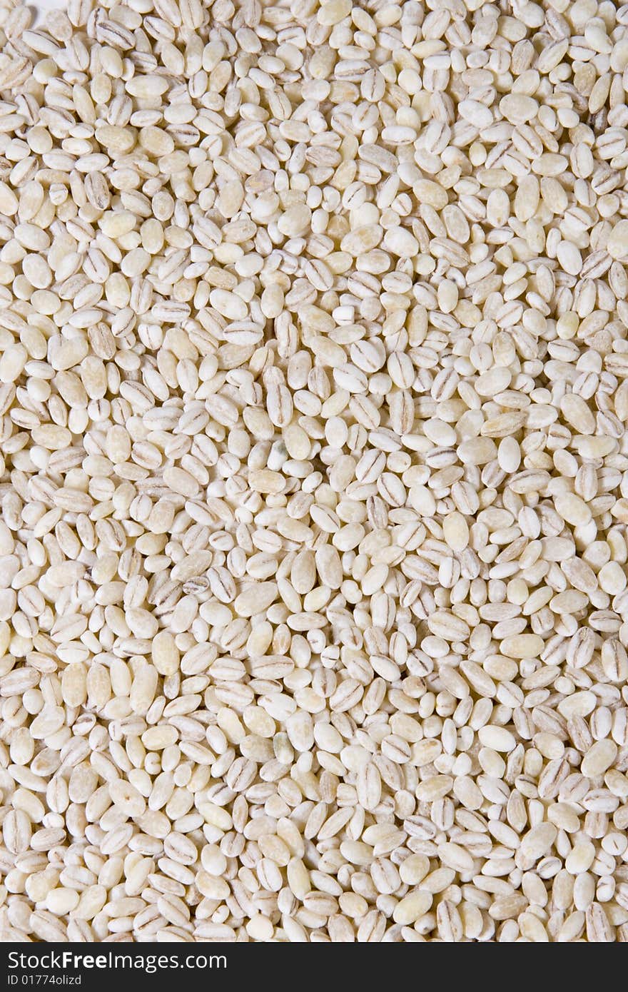 Background of pearl barley