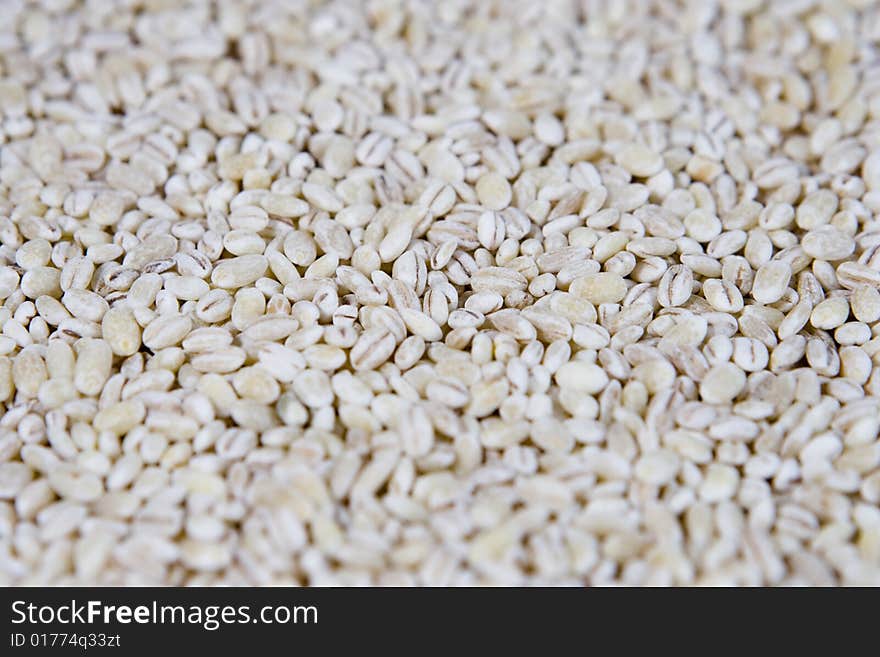 Background of pearl barley