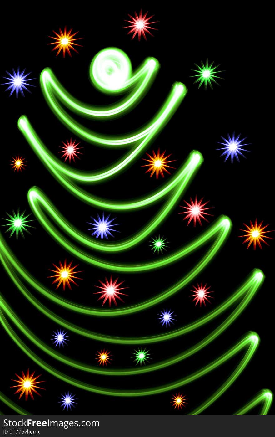 Abstract Christmas Tree