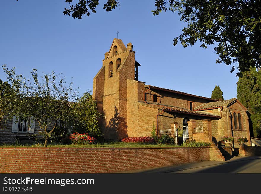 The small chapel of vigoulet-auzil, Toulouse,france