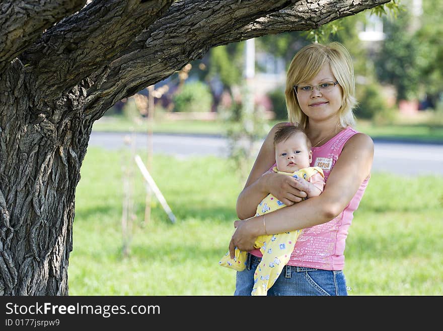 Mom and babie