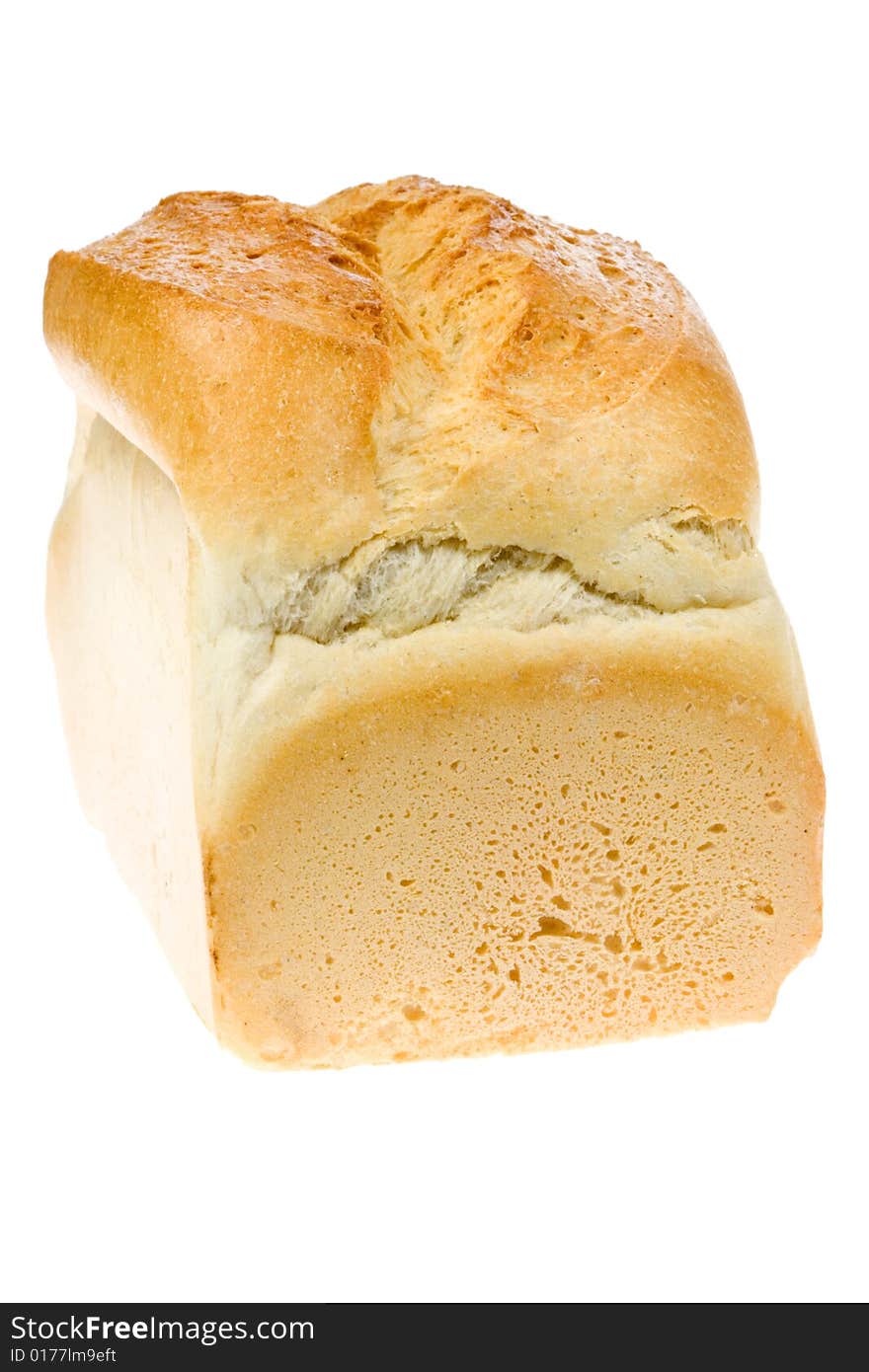 Wheat bread on a white background. Wheat bread on a white background.