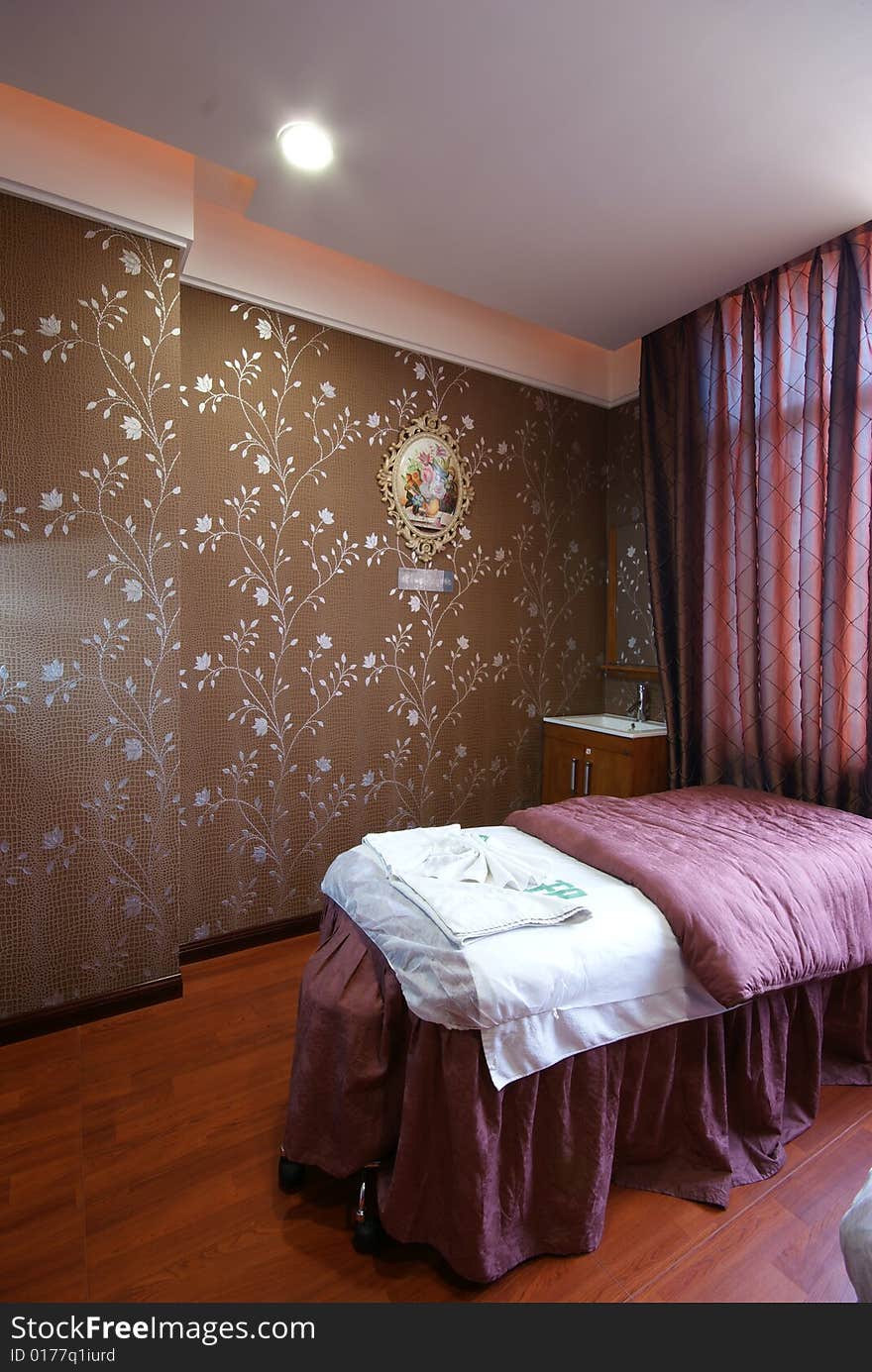 China luxurious decoration of the beauty salon. China luxurious decoration of the beauty salon