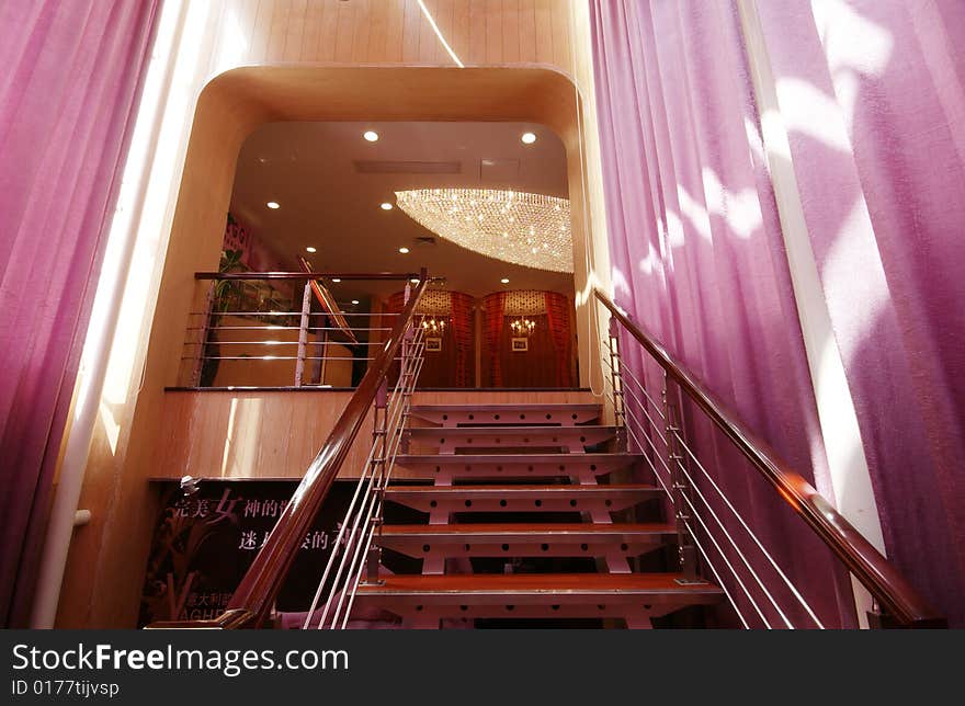 China luxurious decoration of the beauty salon. China luxurious decoration of the beauty salon