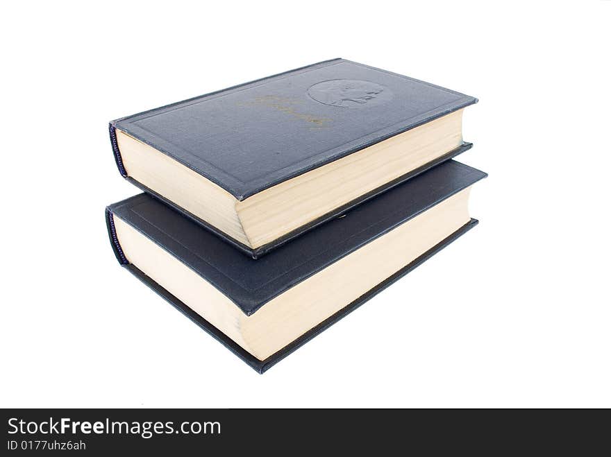 Books on Isolated white background. Books on Isolated white background