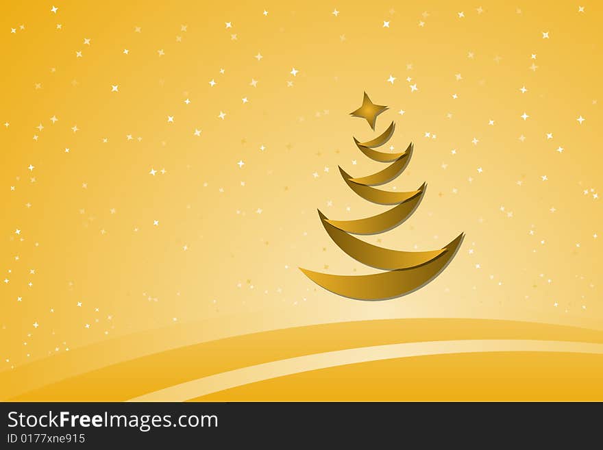 Vector illustration of Christmas Tree