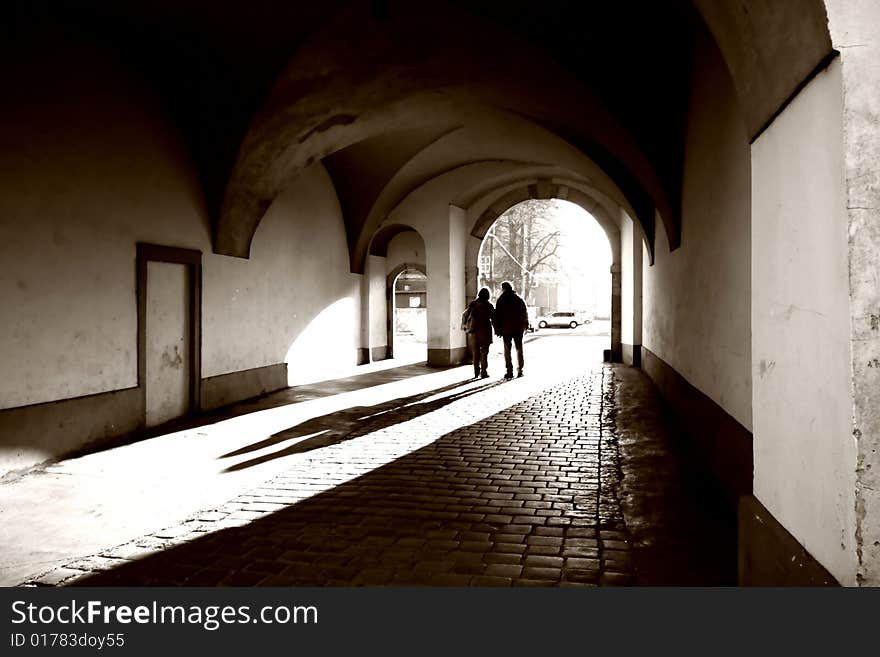 Couple In Gate.