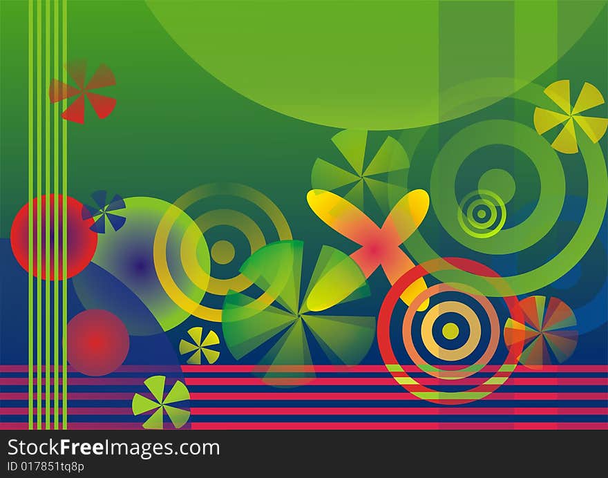 Green abstract background