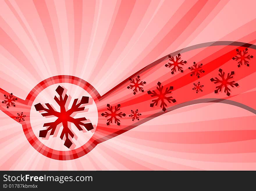 Vector illustration of Snowflake Decoration