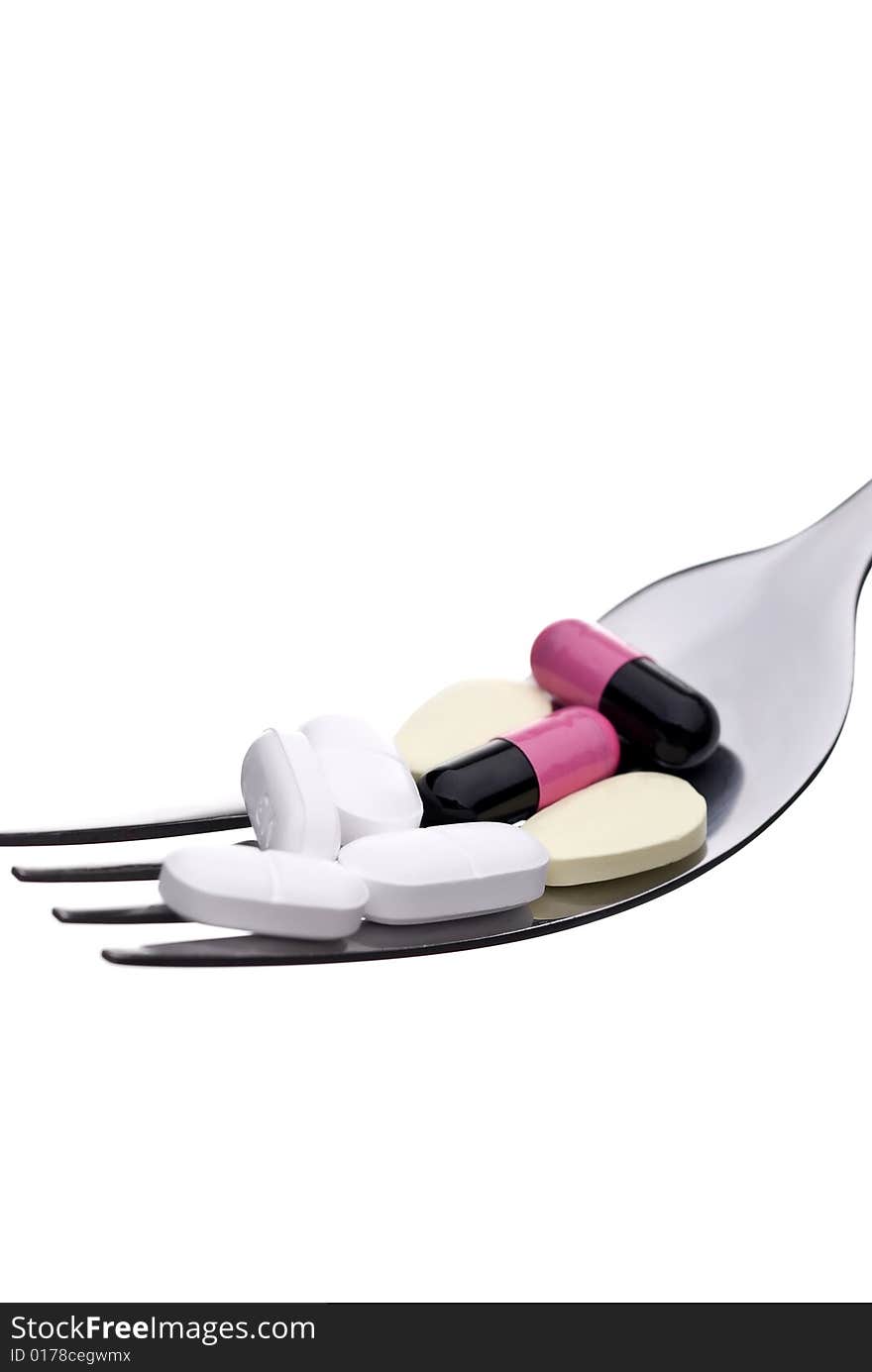 Pills on a fork