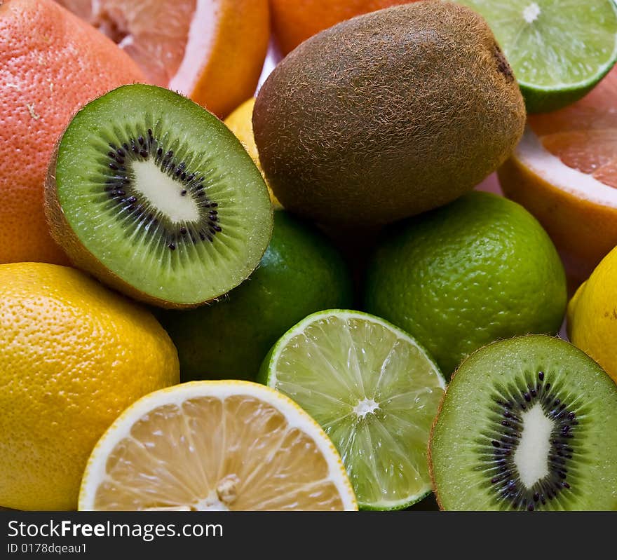 MIscellaneous fruits close-up