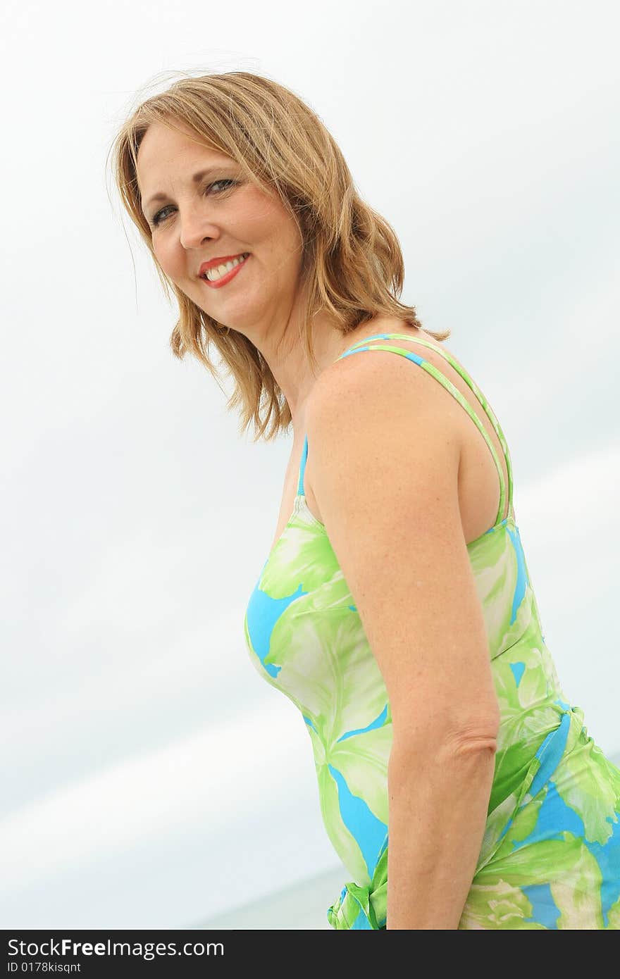 Beautiful Woman At The Beach