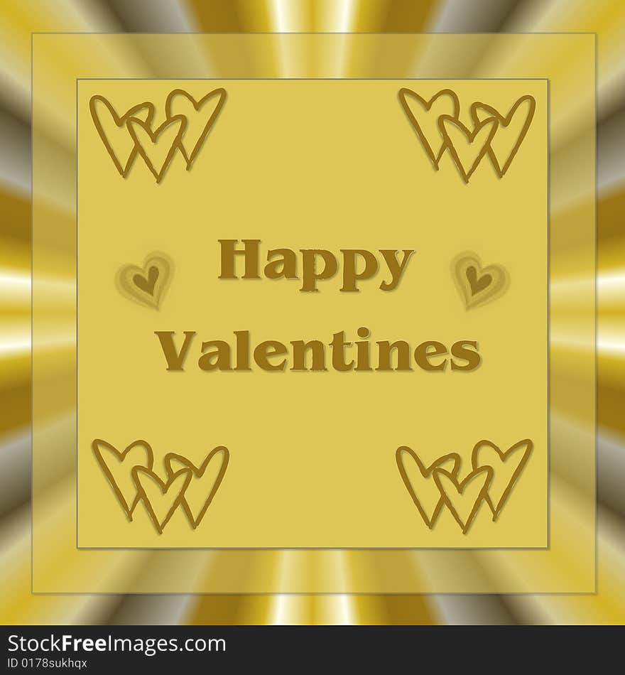 Beautiful valentines card-Happy Valentines