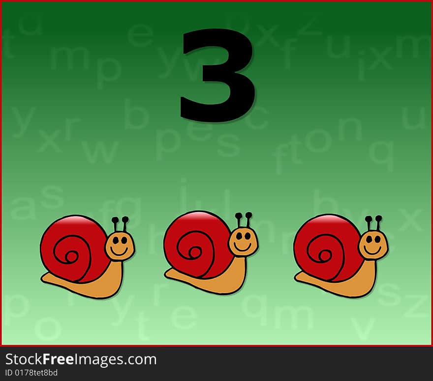 Number snail