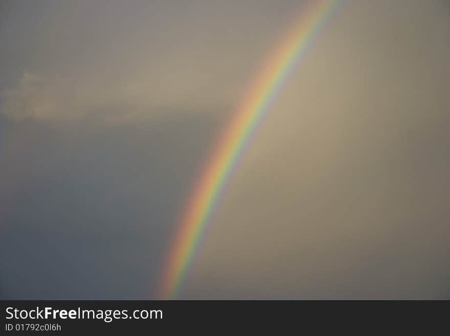 Panoramic view of rainbow in top  of Kragujevac city, Republic of Serbia. Panoramic view of rainbow in top  of Kragujevac city, Republic of Serbia