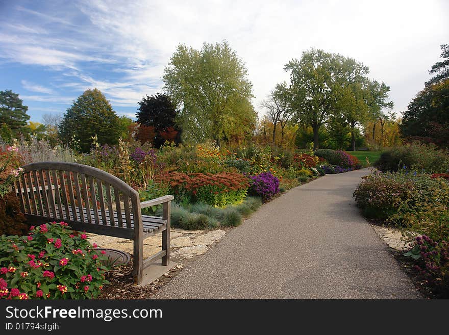 Garden with trail