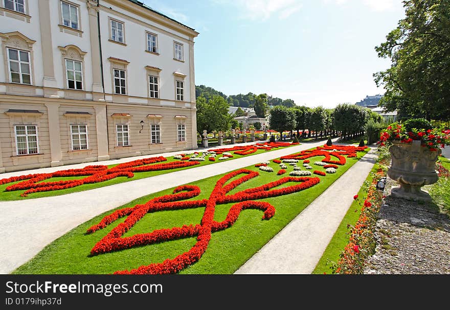 Mirabell Palace And Garden In Salzburg