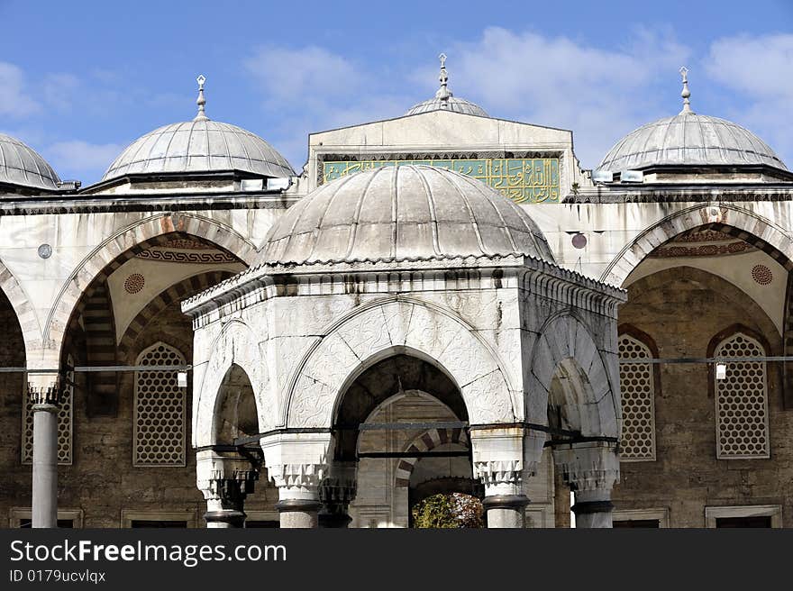 The bleu mosque is one of several mosques known as the Blue Mosque for the blue tiles adorning the walls of its interior. It was built between 1609 and 1616, during the rule of Ahmed I.