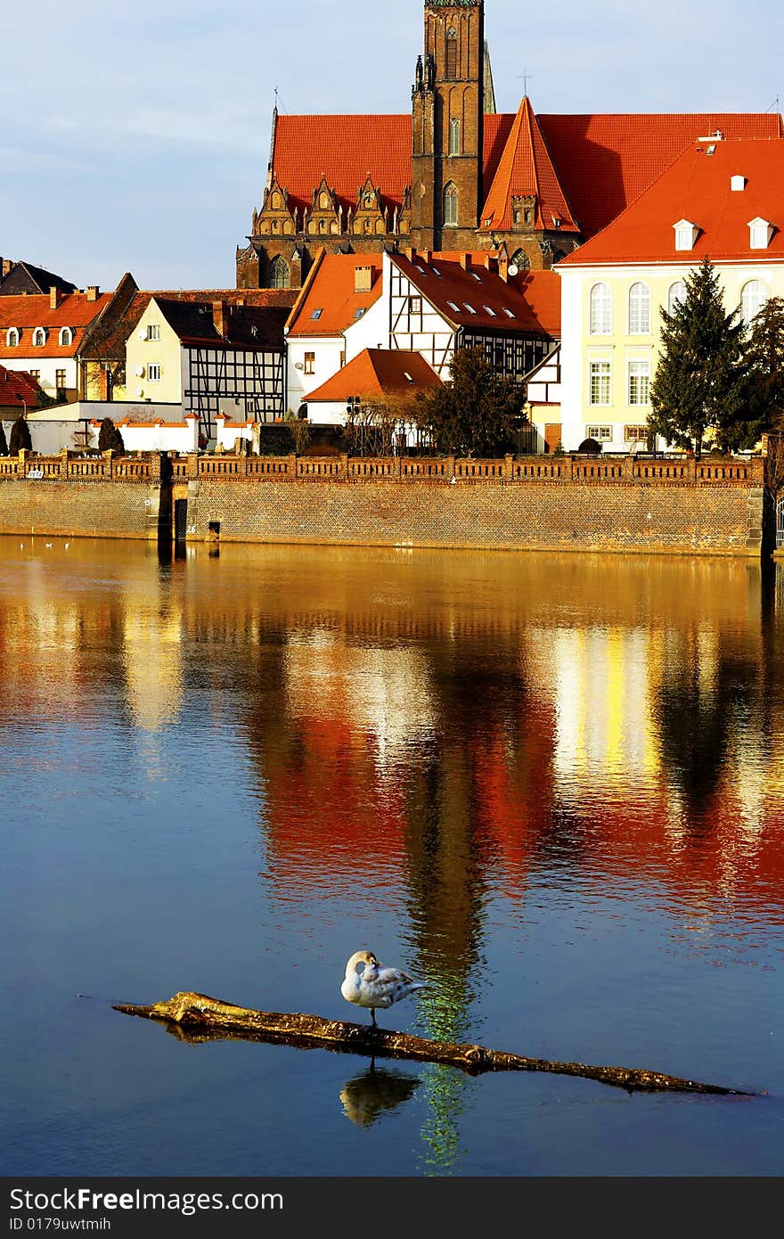 Photograph of Monument in Wroclaw, Poland. Photograph of Monument in Wroclaw, Poland