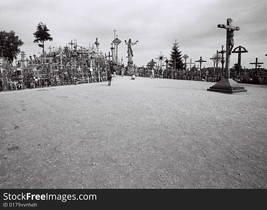 The Hill of Crosses is a site of pilgrimage about 12 km north of the city of Šiauliai, in northern Lithuania.