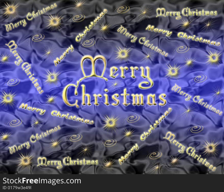 Christmas background with Christmas symbols and merry christmas