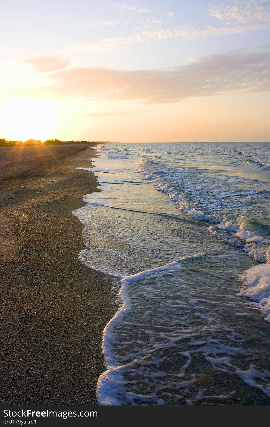 Wild beach Black Sea in the month of September. Wild beach Black Sea in the month of September