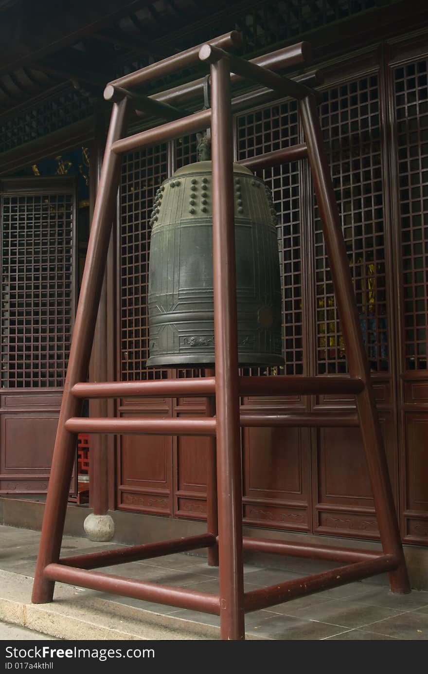 The bell of Chinese temple. The bell of Chinese temple.