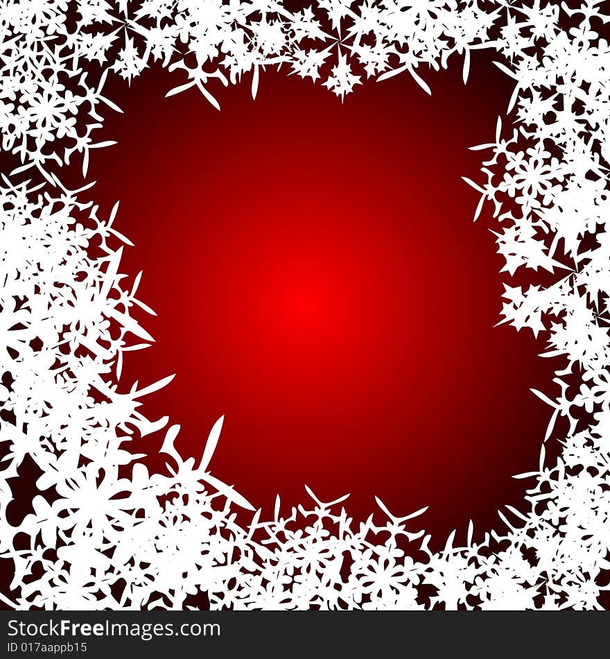 Winter christmas background, vector illustration