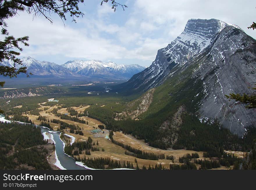 Canadian Rockies mountains in Banff. Canadian Rockies mountains in Banff