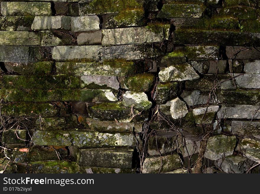 Abstract light stone texture with black moss. Abstract light stone texture with black moss