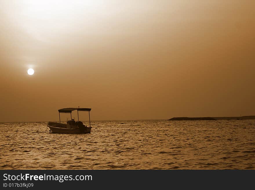 Dubai Beach Sunset