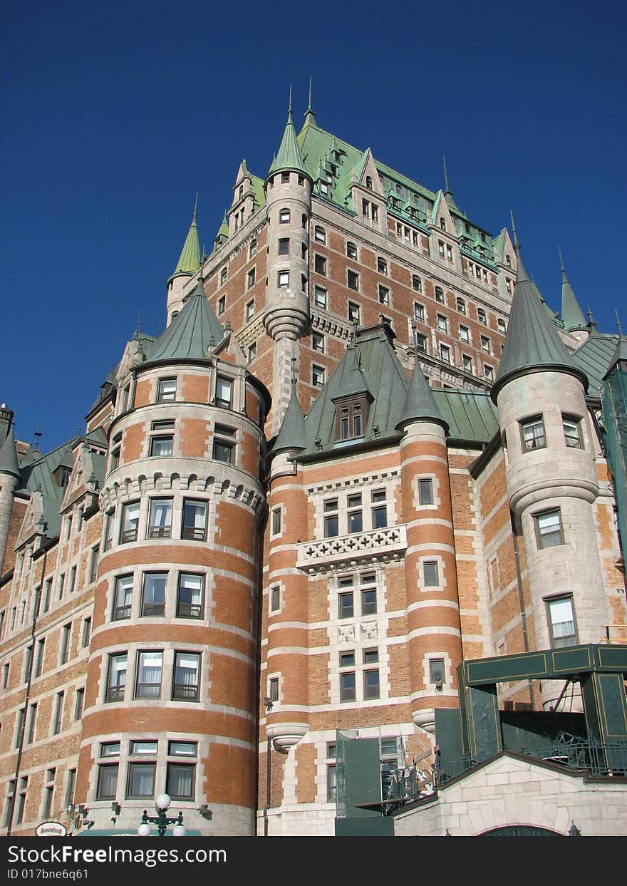 A beautiful architectural building in quebec city. A beautiful architectural building in quebec city