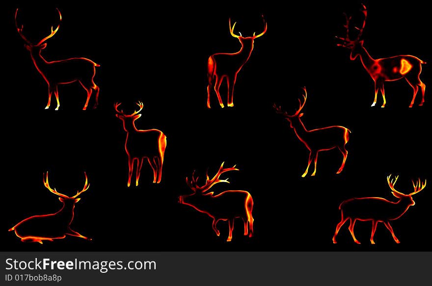 Christmas deers