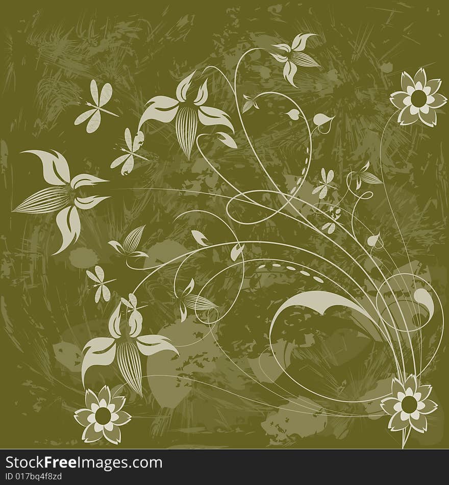 Floral background.