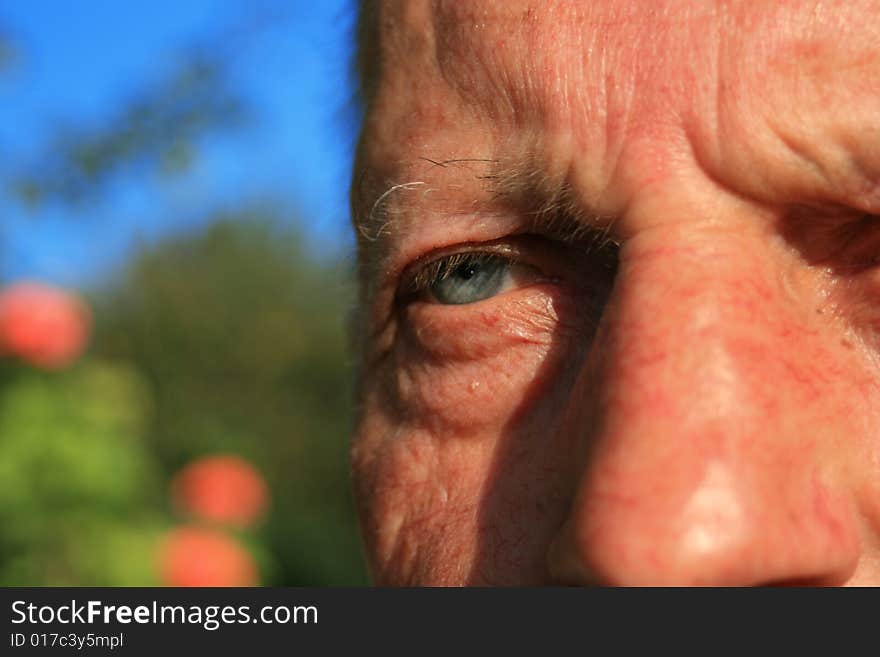 Close up portrait of old man. Close up portrait of old man