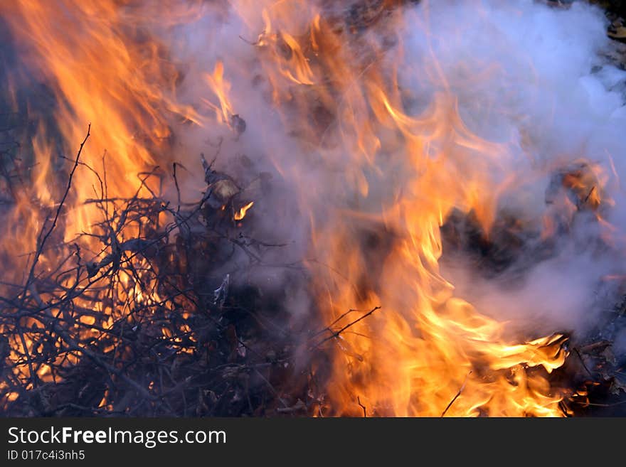 Body of flame stock photo