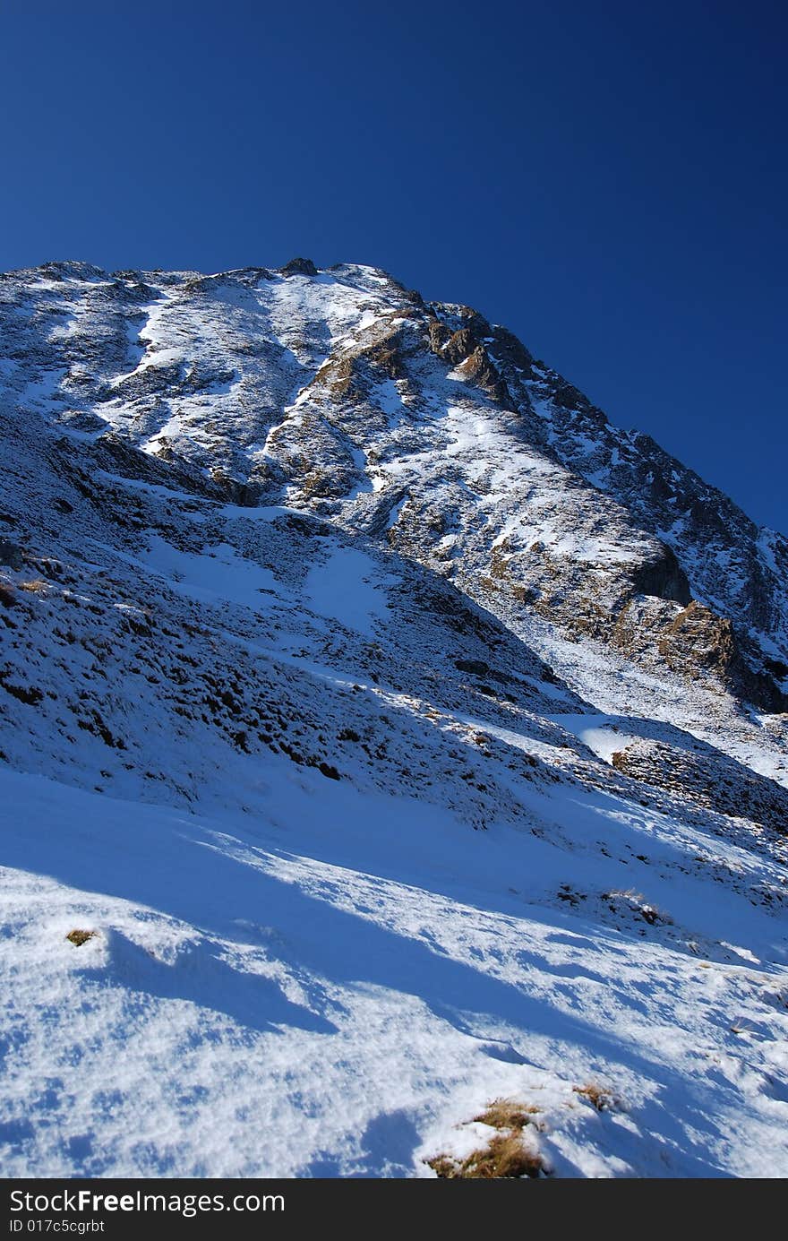 Carpathian Ridge In Romania