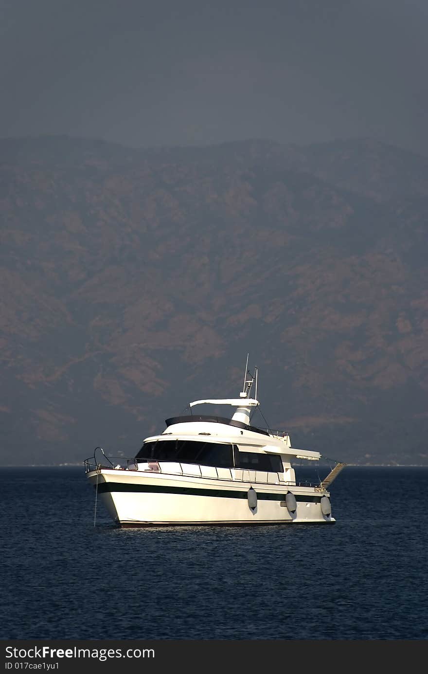 A Motorboat in Marmaris, Turkey. A Motorboat in Marmaris, Turkey