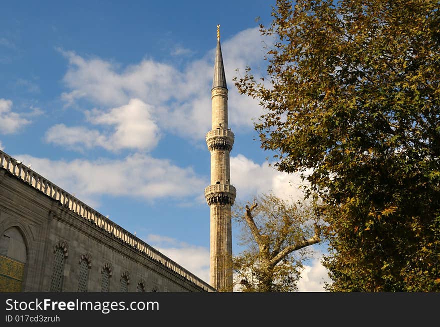 The bleu mosque is one of several mosques known as the Blue Mosque for the blue tiles adorning the walls of its interior. It was built between 1609 and 1616, during the rule of Ahmed I.