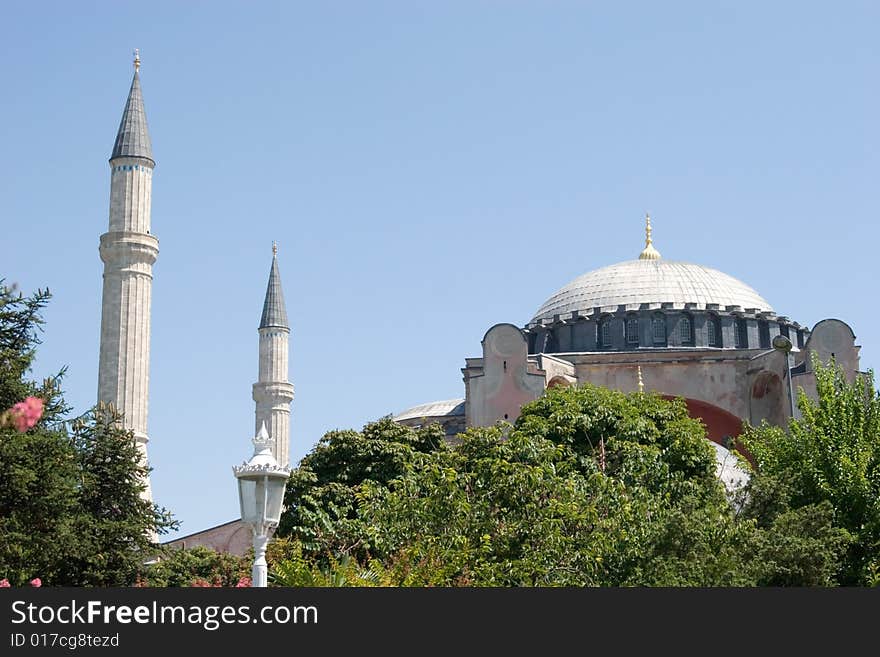 Famous Hagia Sophia landmark in Istanbul