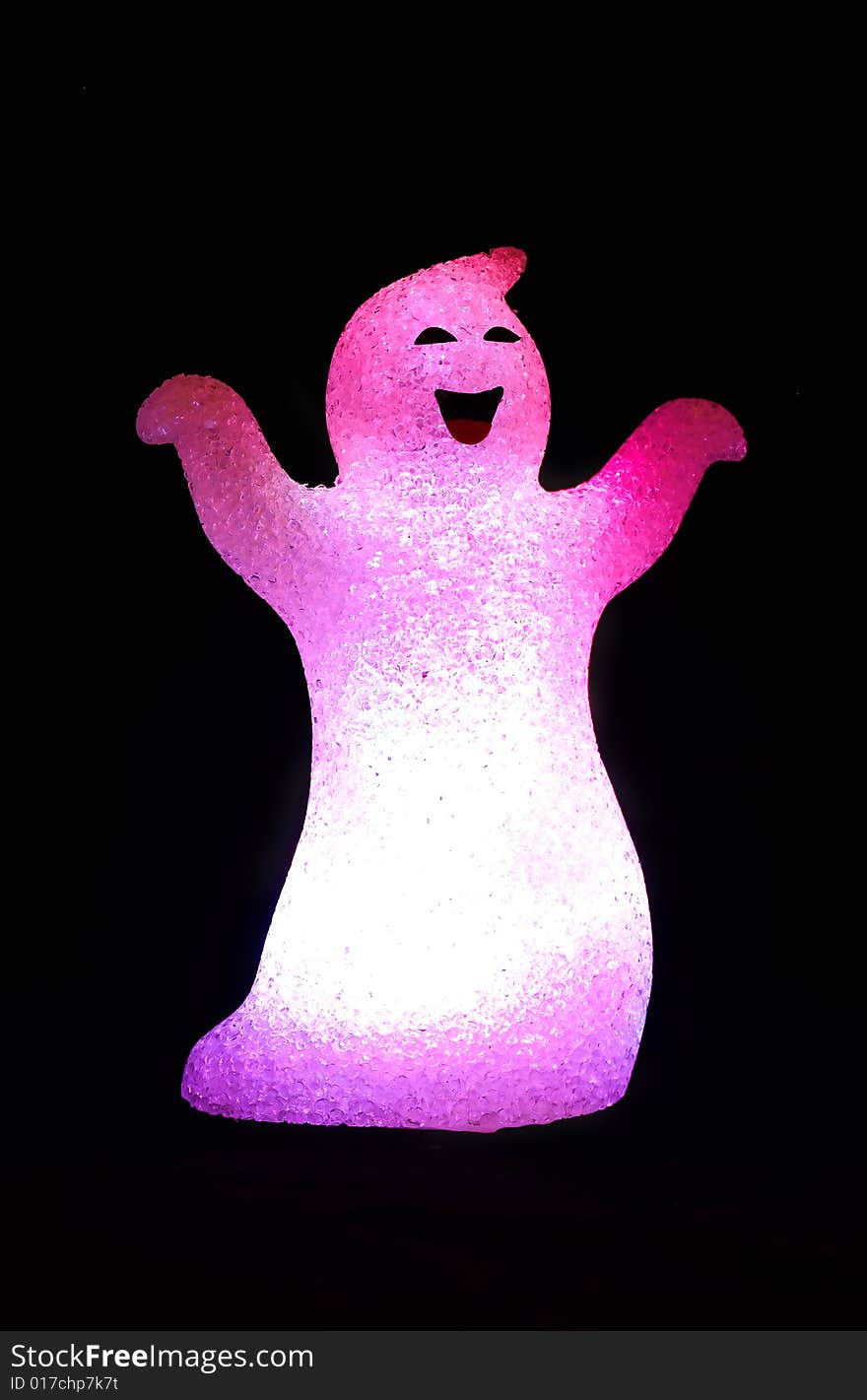 Pink glowing ghost.